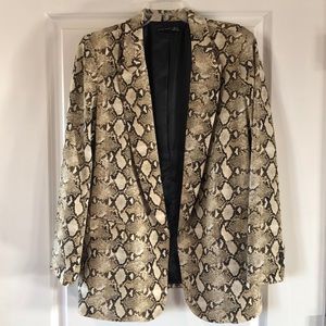 Dex snake print blazer